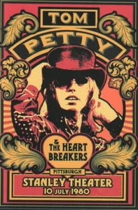 Tom Petty 7/10/80 Pittsburgh 4"x6" Reprint Concert Mini Poster/Postcard 0058 - Picture 1 of 1