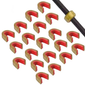20/50 Archery String Nock Points Brass Buckle Clips Nocking Bowstring Protector - Picture 1 of 14