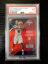 2015 Panini Totally Certified Kawhi Leonard Mirror Red /149 PSA 9 #199 SP