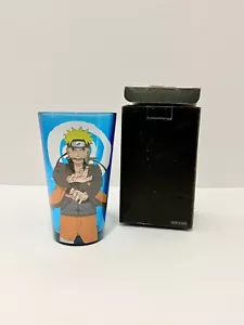 NARUTO Shippuden Bicchiere Ufficiale Vetro Blu Cassa Bottino Esclusivo Just Funky Nuovo - Foto 1 di 7