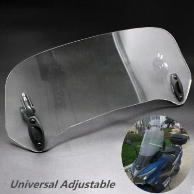 Alerón parabrisas ajustable para moto deflector de aire protección contra el viento universal Foto 1 de 4