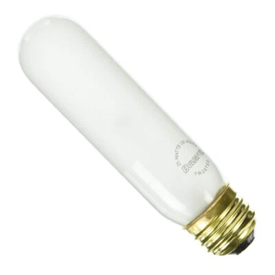 BULBRITE Tube Tubular Bulb 120V 25W T10 Medium E26 Frost 2700K Warm White