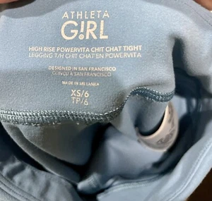 Athleta Girl Chit Chat blue tie dye girls High Rise leggings - Picture 1 of 9