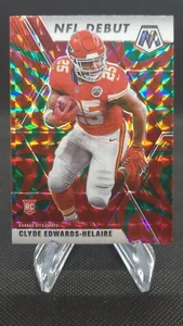 2020 Mosaic Clyde Edwards-Helaire NFL Debut Reactive Green Prizm RC Chiefs #266 - Picture 1 of 2