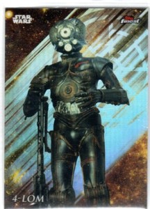 STAR WARS 2018 TOPPS FINEST BASE REFRACTOR PARALLEL #1 4-LOM