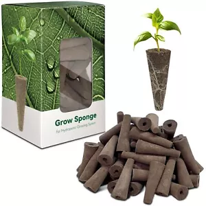 Grow Sponges 50 Pcs Replacement Root Planting Pods Special Design For Hydroponic - Picture 1 of 6
