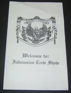 1997 Holland America Line Indonesian Crew Show Program - Picture 1 of 3