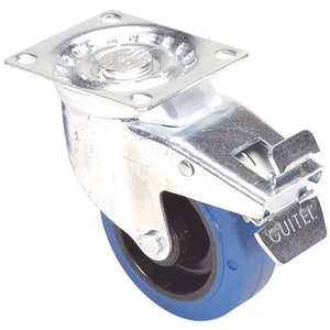 Penn-Elcom W9008-V6 4" Braked Swivel Caster w/Blue Wheel 550 lb. - Picture 1 of 1