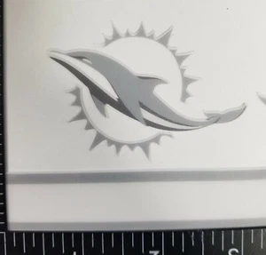 DOLPHINS Iced Mini Helmet Decals - Picture 1 of 4