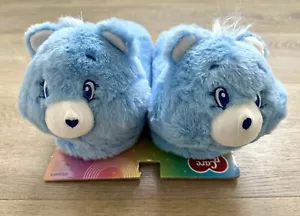 Care Bears Ciabatte in pelliccia sintetica da donna taglia XS-S 5-6 (bambino 3-4) blu scontroso nuove con etichette! - Foto 1 di 5