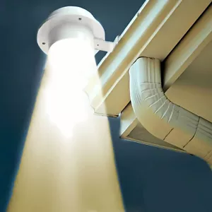 1-4X LED Solar Gutter Lights Wall Light 3LED Outdoor Garden Pathway Fence Lamps - Picture 1 of 12