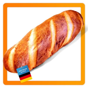 Baguette-Kissen Brotkissen; Plüsch Kuschel-Kissen Toast-Brot Stoffkissen Deko - Bild 1 von 4