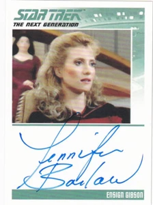 Star Trek TNG Archives & Inscriptions Jennifer Barlow Ens Gibson Autograph Card - Picture 1 of 1