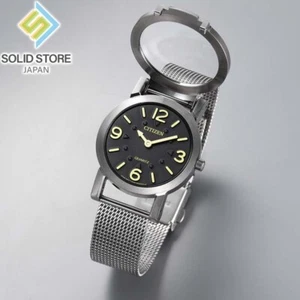 CITIZEN AC2200-55E Orologio Tattile Acciaio Inox Analogico Quarzo Argento 34,9 mm - Foto 1 di 10