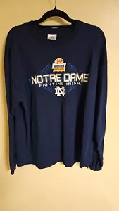 VINTAGE NOTRE DAME ADIDAS LANGARM-T-SHIRT - TOSTITOS FIEST SCHÜSSEL - XL - Bild 1 von 6
