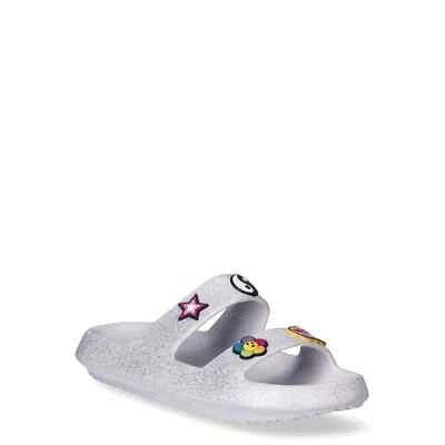 Joe Boxer Women's Double Band Emoji Slide Sandals, Size 8 - Image 1 of 4