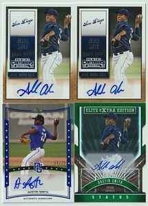 Austin Smith Auto Lot - (2) 2015 Contenders , Elite #/25, Leaf Perfect Game #/25