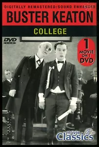 COLLEGE THE SILENT CLASSIC DVD Starring Buster Keaton - Foto 1 di 2