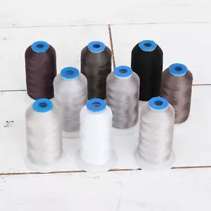 Threadart 9 Cone Grey Color Builder Polyester Thread Set - 1000m X-Large Cones - Picture 1 of 9