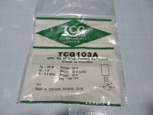 TCG103A ECG103A SK3835 GE59 NPN Germanium Transistor / Fast Shipping / NEW! - Picture 1 of 2