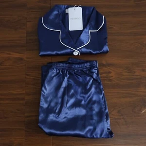 HEVIRGO 2Pcs/Set Kids Pajamas Set Turn-down Collar Button Pocket 3-14 Years Kids - Picture 1 of 28