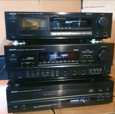 Denon Stereo System Setup w/Remotes Works Great Pre-owned Condition View/Read  - Image 1 of 4