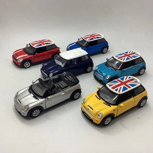 Set of Kinsmart & Top Mark Mini Cooper S 1:28 Scale Model Cars (5D) MO#8767 - Picture 1 of 24