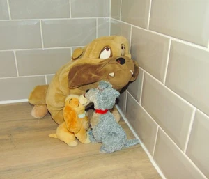 Disney Store Lady & The Tramp Stofftier Plüschtier magnetisch küssend & Bulldogge gestempelt - Bild 1 von 14