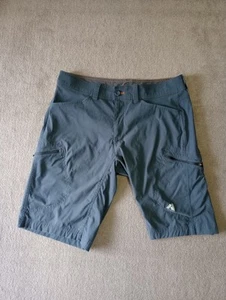 Eddie Bauer Mens 34 Blue/ Gray Nylon Guide Pro 12" Hiking Shorts Fishing Outdoor - Picture 1 of 10