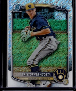 2025 Bowman Chrome Cristopher Acosta 1° rifrattore Bowman Shimmer #BCP-176 - Foto 1 di 2
