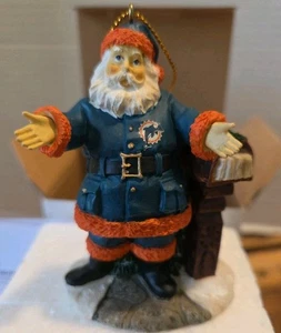 NFL Welcome Home Santa Miami Dolphins  Christmas Ornament  5th In A Series  - Picture 1 of 6