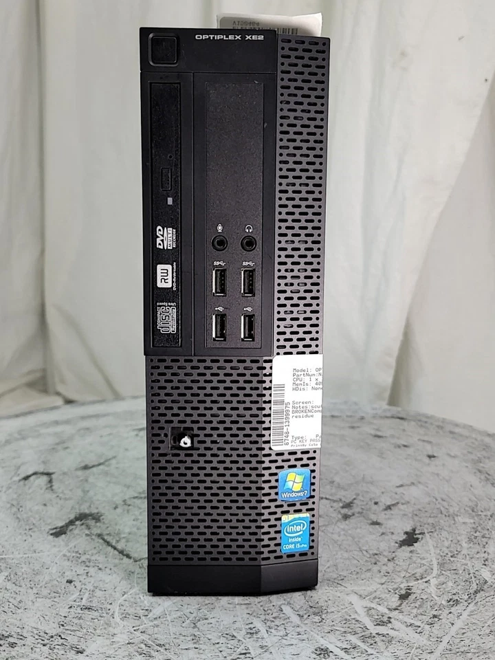 Dell OptiPlex XE2 D07S SFF PC Desktop Intel Pentium G3420 3.2GHz 4GB SEE NOTES - Image 1 of 4