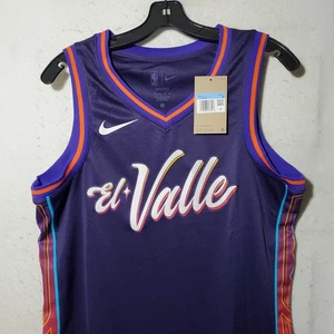 Phoenix Suns Maglia Uomo Medium Viola Swingman City Edition Blank el Valle Nuova con etichette - Foto 1 di 13
