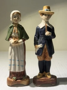 VINTAGE NANCO JAPAN THANKSGIVING PILGER FIGUR SALZ & PFEFFERSTREUER 6" groß - Bild 1 von 14