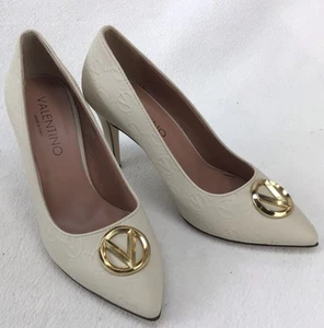 Zapatos de salón Mario Valentino Clara crema para mujer talla 7 (X293) - Imagen 1 de 7