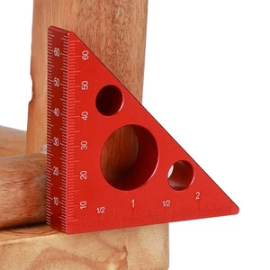 Right Angle Triangle Measuring Tool 2 Inch 6cm Height Ruler Aluminum Alloy - Picture 1 of 12