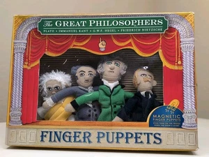 NEW The Unemployed Philosophers Guild Great Philosophers Magnet Finger Puppets - Picture 1 of 9
