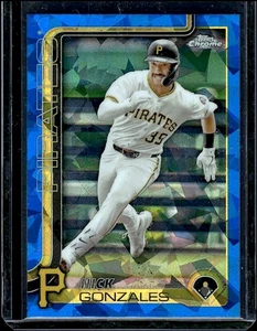 2025 Topps Chrome Sapphire Edition Nick Gonzales #222 Pittsburgh Pirates - Picture 1 of 2