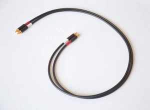Mogami 2549 with Neutrik Rean NYS352BG, Audiophile RCA Interconnect Cable Pair - Picture 1 of 4