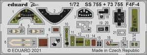 (EDPSS755) - Eduard Photoetch (Zoom) 1:72 - F4F-4 (Arma Hobby) - Photo 1/1