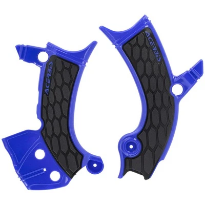 Protectores de cuadro Acerbis X-Grip azul/negro para Yamaha WR250F 2025-2026 Foto 1 de 2