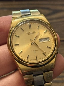 Vintage Seiko Automatic Day/Date Uhr 17 Jewels läuft - Bild 1 von 6