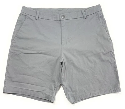 Lululemon Mens Commission Shorts Size 34 Slim Fit Performance Chino Gray 9" - Image 1 of 4