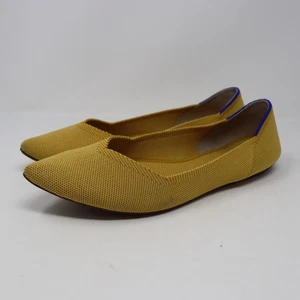 Zapatos cómodos planos de ballet Rothy's Sunflower Textile The Point para mujer EE. UU. 10 - Imagen 1 de 5