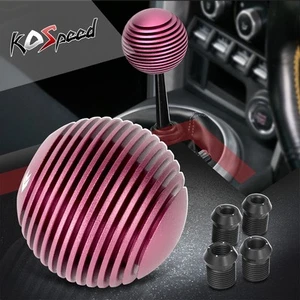 NRG SK-703PK 50mm Diameter Billet Aluminum Heatsink Style Ball Shift Knob Pink - Bild 1 von 5