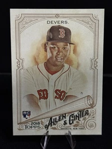 2018 Topps Allen & Ginter Rafael Devers #216 RC Rookie Boston Red Sox - Imagen 1 de 2