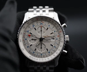 Breitling Navitimer GMT A24322 46mm White Dial - 2019 Full Set | Box & Papiere - Bild 1 von 16