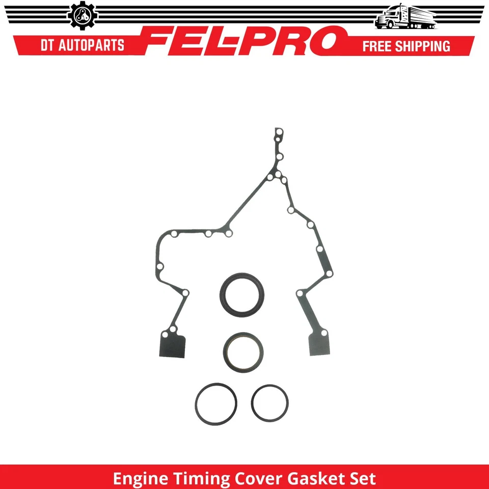 For 1998-2002 Dodge Ram 3500 5.9L L6 Engine Timing Cover Gasket Set Fel-Pro 1999 - Image 1 of 1