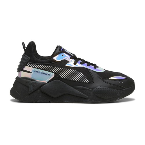 PUMA RsX scarpe casual sneakers donna nere stringate metallizzate 39968501