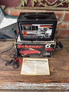 Vtg Schauer 6 Amp Solid State Battery Charger Model B7612 0225-05 Tested 12v 6v - Picture 1 of 7